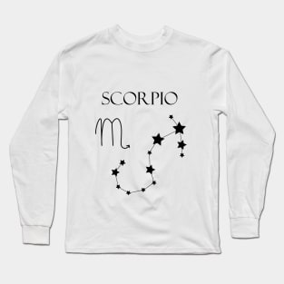 Scorpio Zodiac Horoscope Constellation Sign Long Sleeve T-Shirt